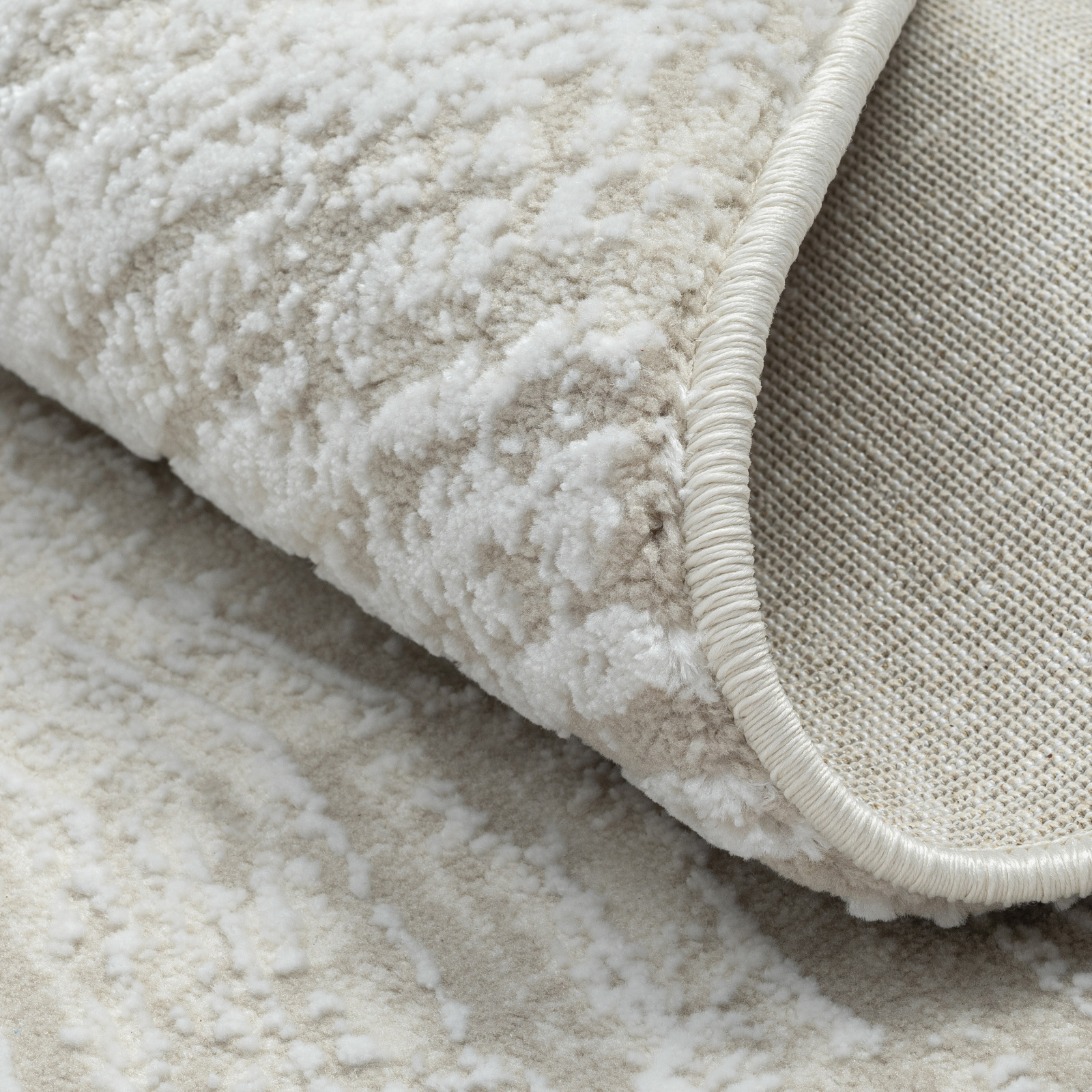 Kurzflorteppich MY HEAVEN - beige - Ø 120 cm