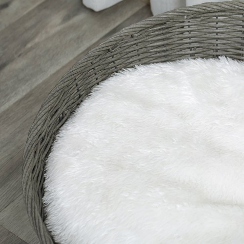 Cama de vime para animais de estimação PawHut