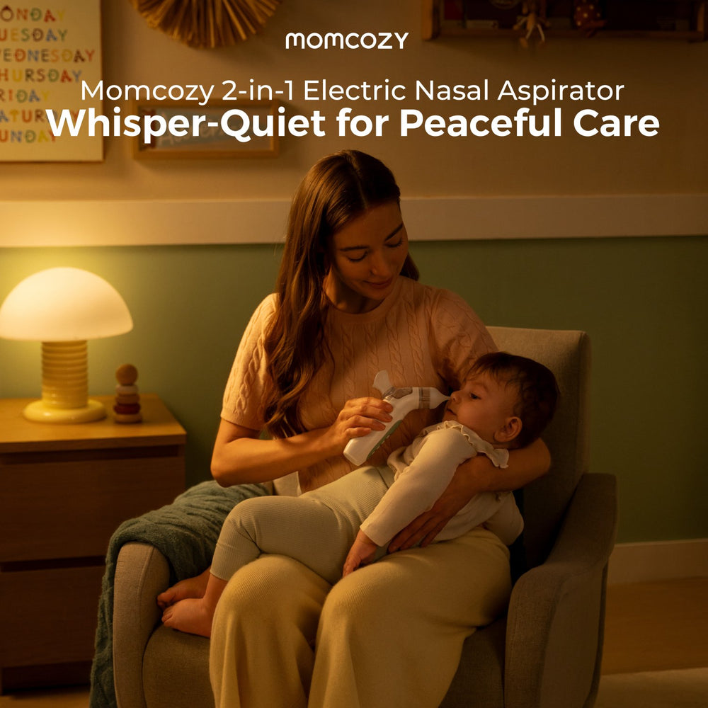 Køb Momcozy BreezyClear™ 2-i-1 Spray & Suction Electric Nasal
