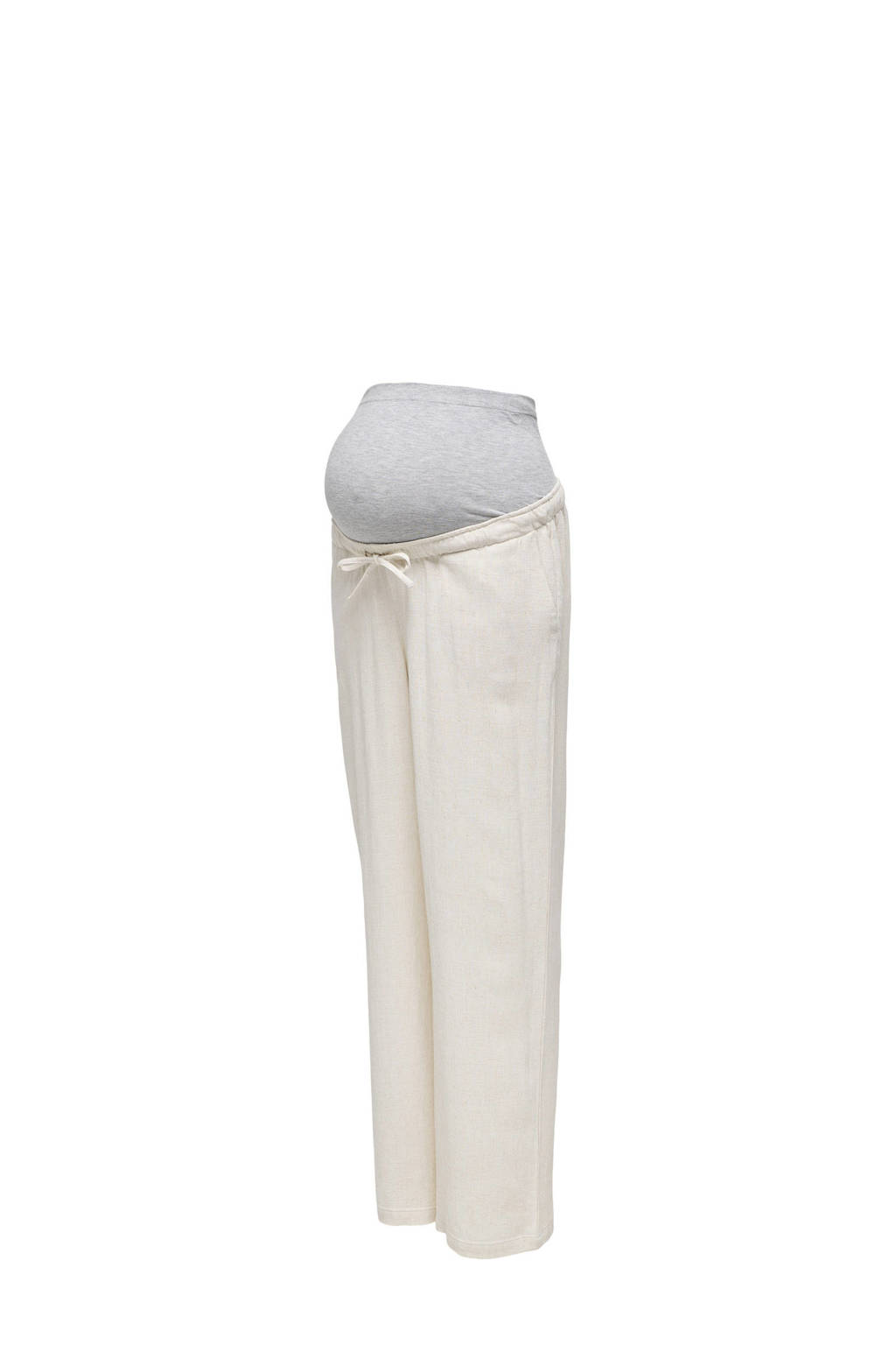 ONLY MATERNITY straight fit broek OLMSIESTA ecru
