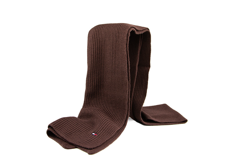 Tommy Hilfiger Cotton Scarf Rich Walnut