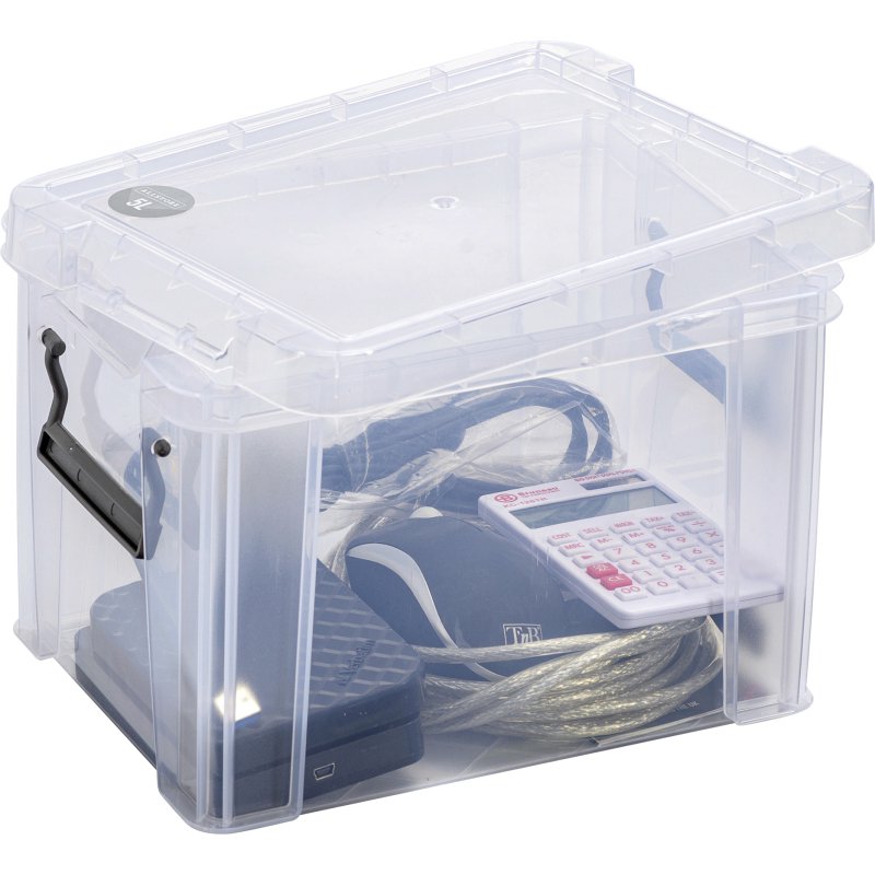 Boîte de rangement plastique 5 L WHITEFURZE Allstore - incolore