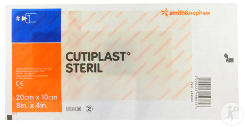 Smith&Nephew Cutiplast Steril Pansement Post-Opératoire Non Tissé 20x10cm Pièce 1 (66001475)