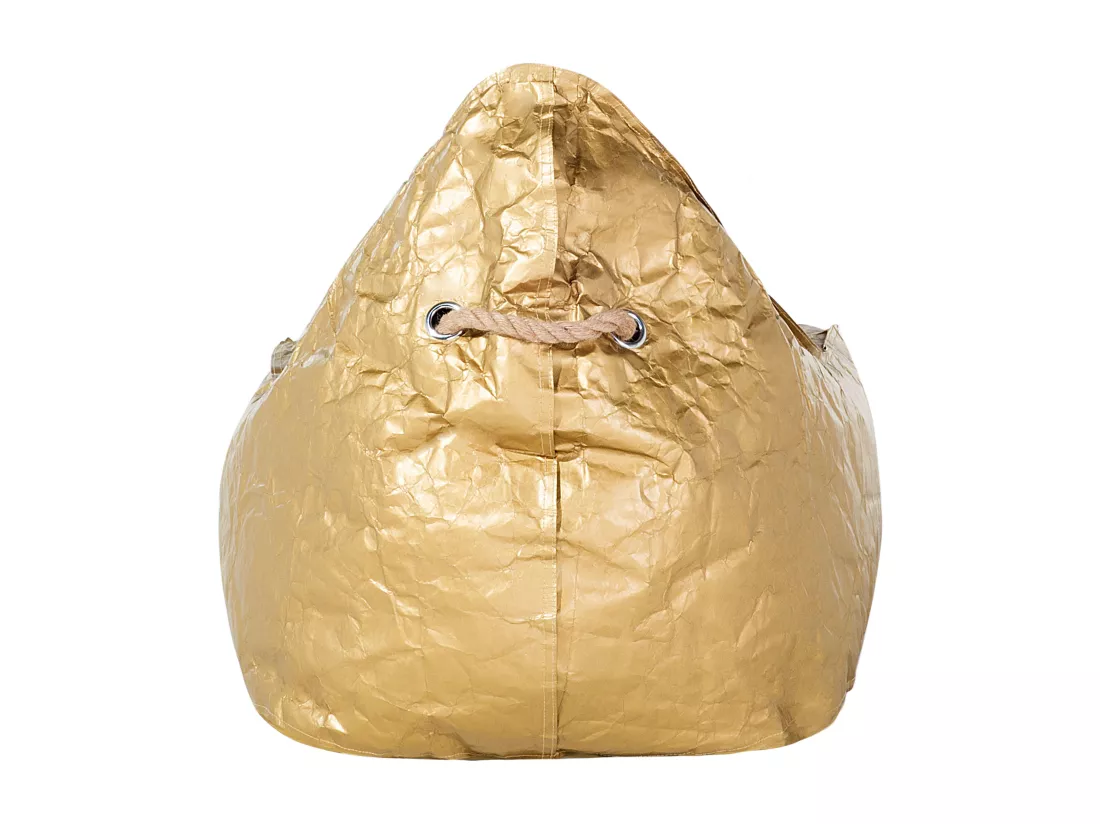 Pouf poire 200 L DROP 63 cm 75 cm Doré