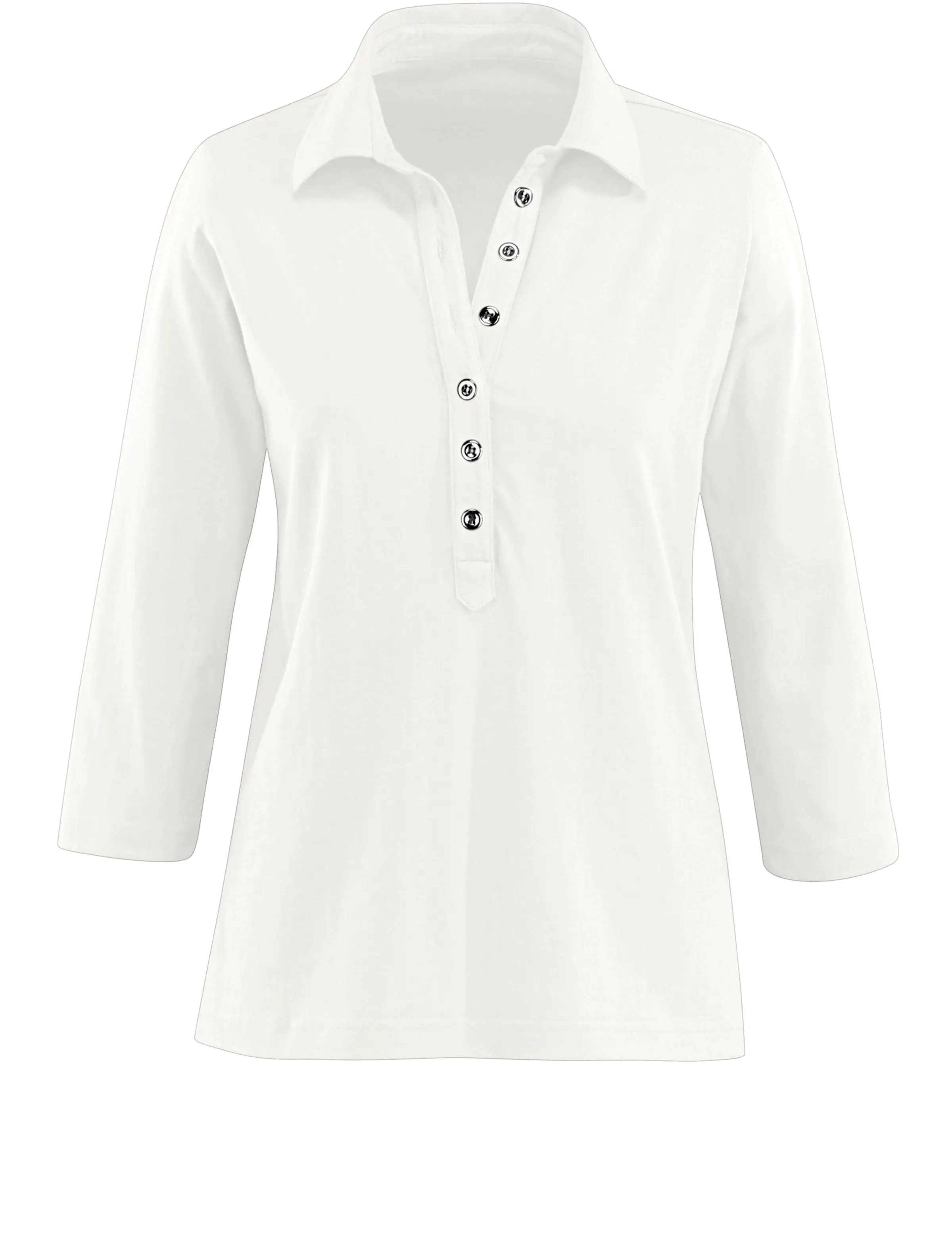 Poloshirt in wollweiß