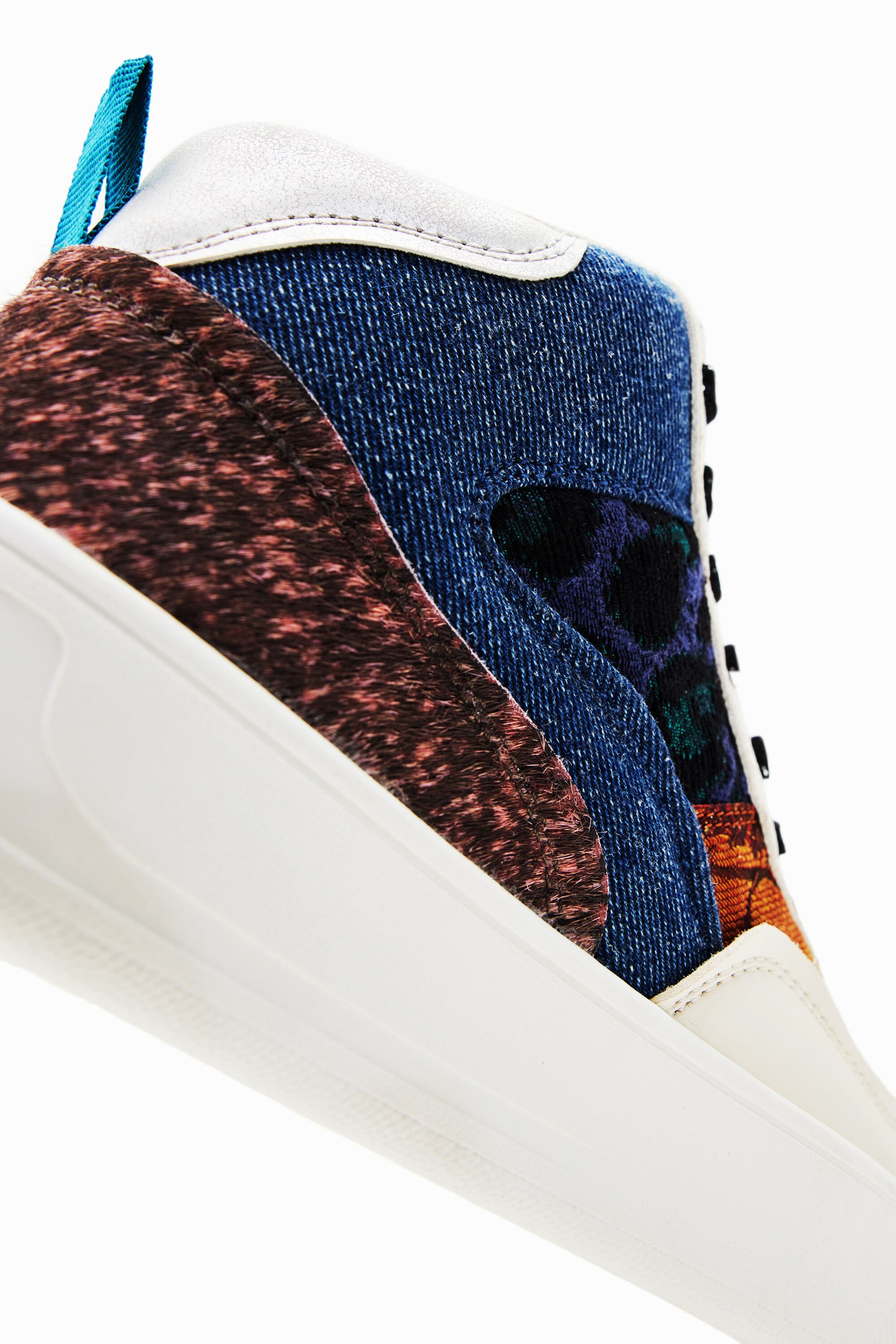Baskets mi-hautes patchwork