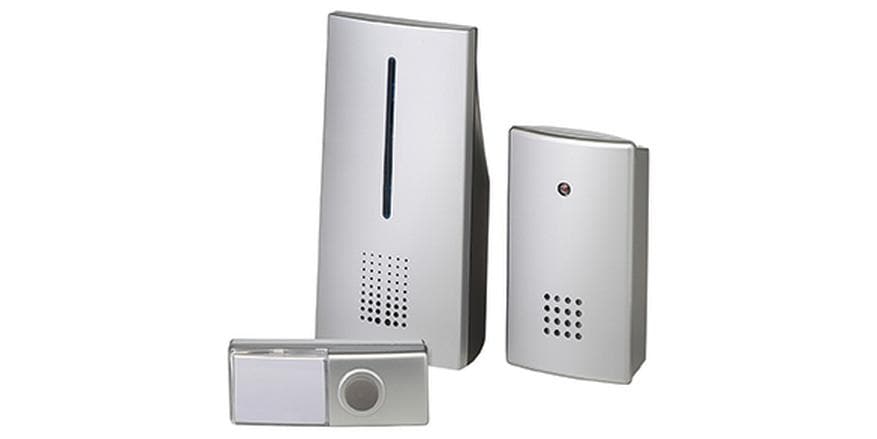 Heidemann Tür Gong Set HX Duo 88 dB, 100 m, Silber Türklingel