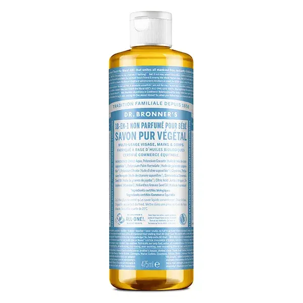 Sabonete Vegetal Puro Sem Perfume Dr. Bronner's 