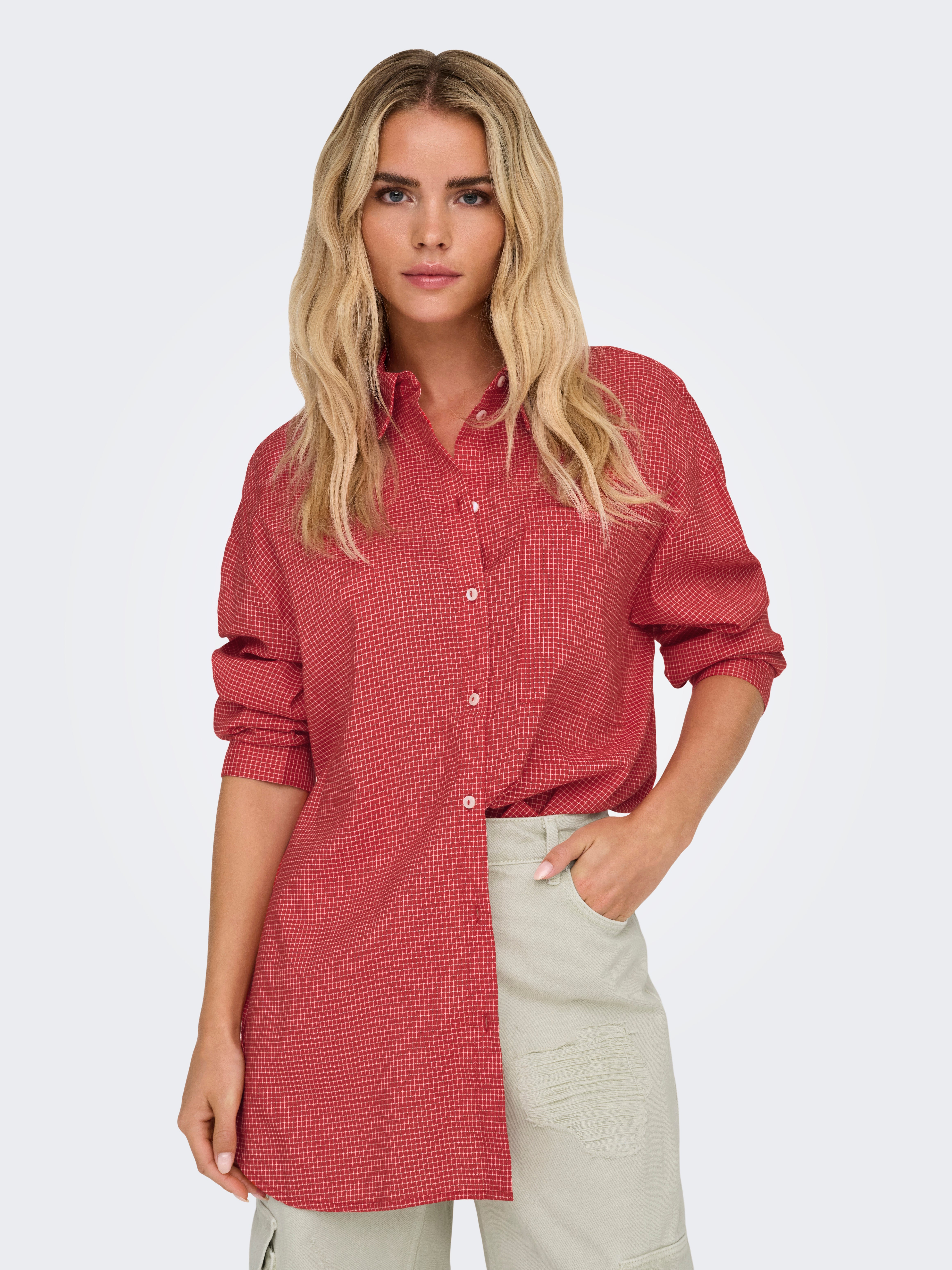 ONLMAGGIE Hemd Racing Red