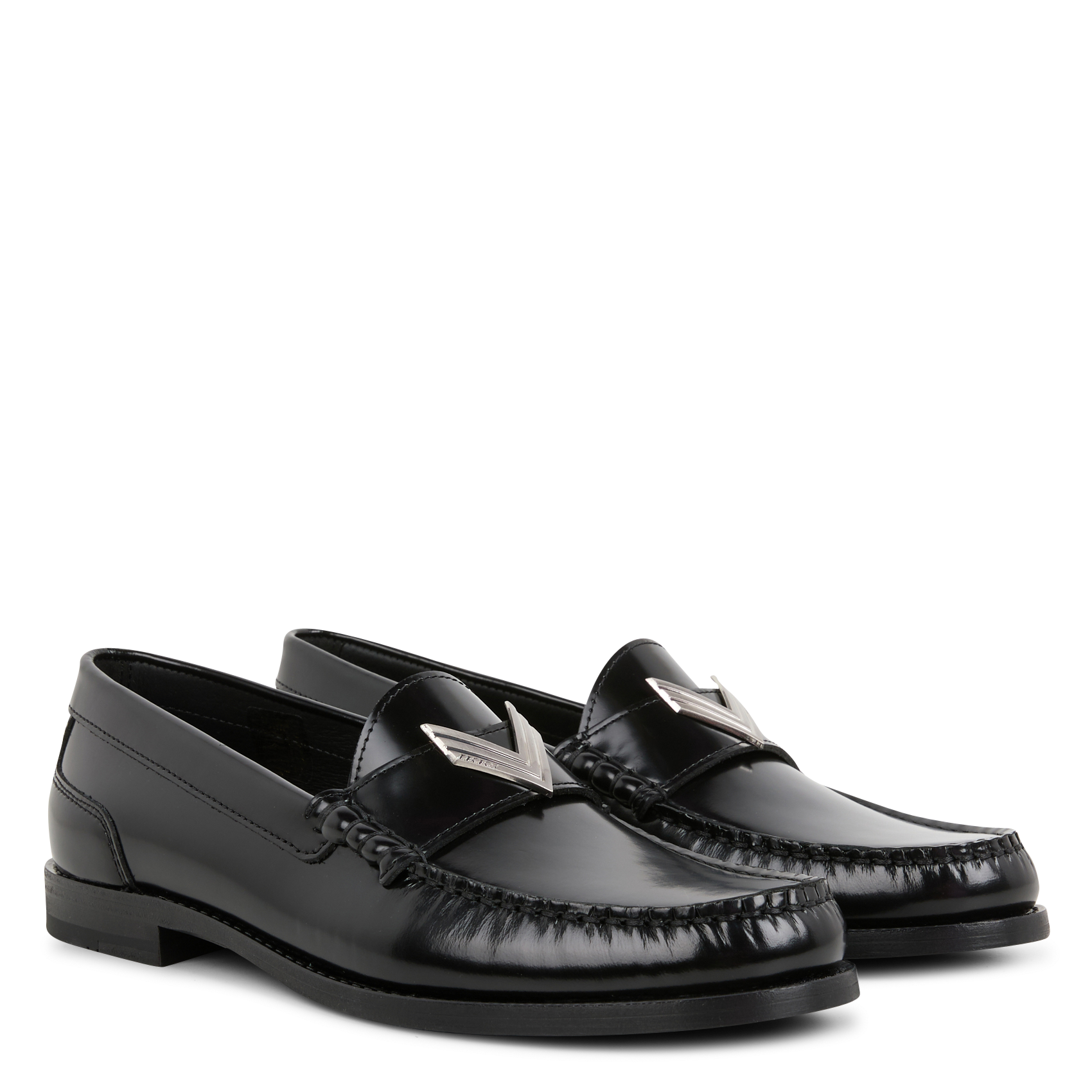 Mocassins vernis en cuir| Noir