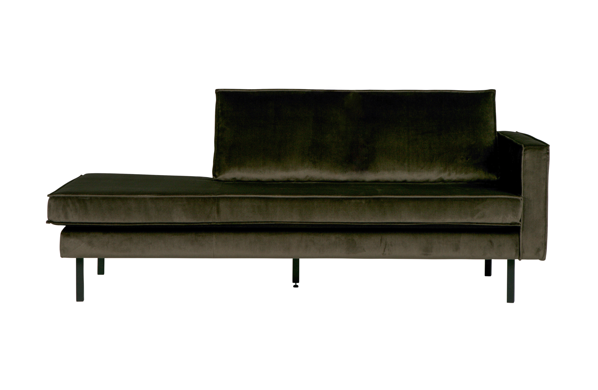 Rodeo daybed velvet Rechts - Dark Green Hunter