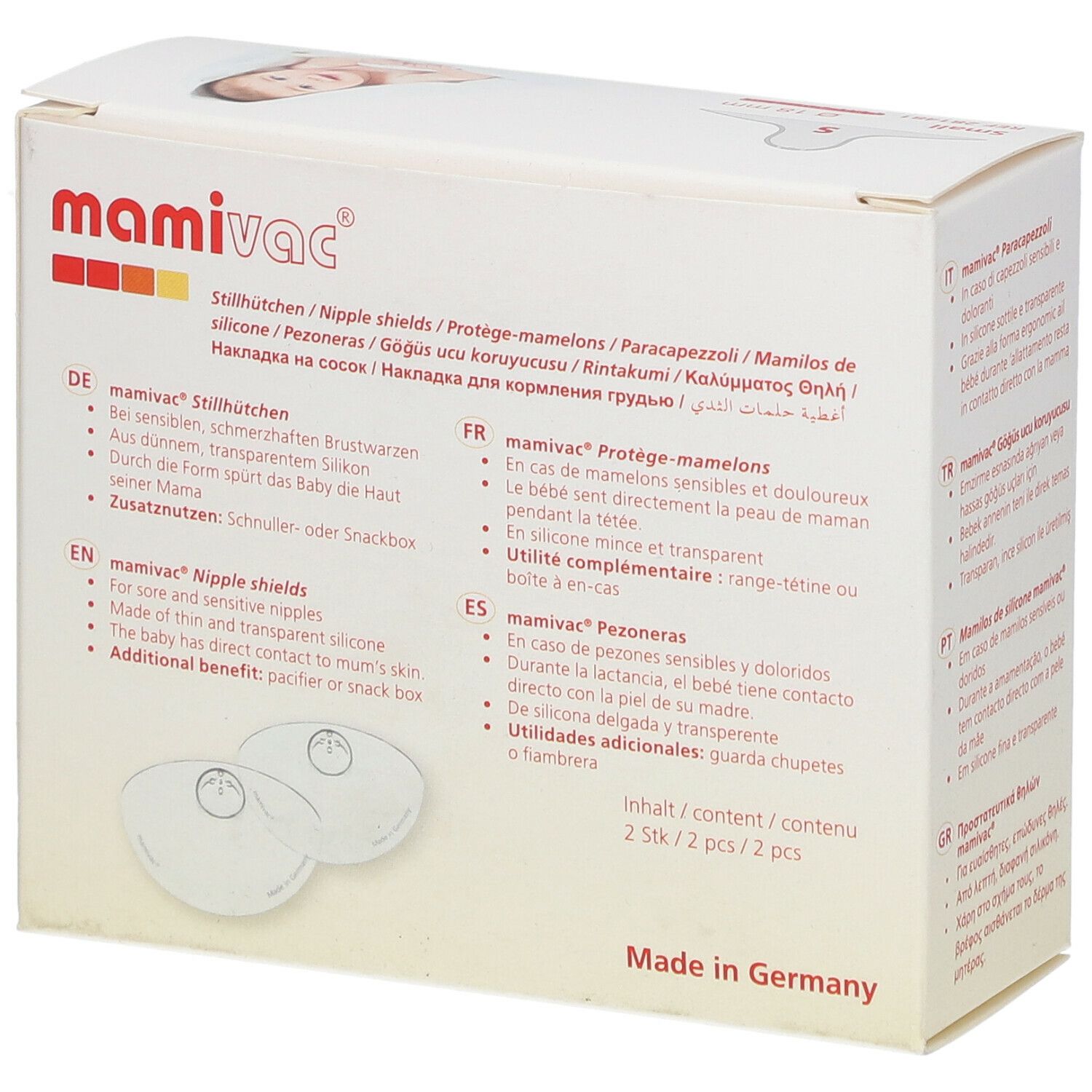 mamivac® Stillhütchen kirschförmig Gr. S (18 mm)