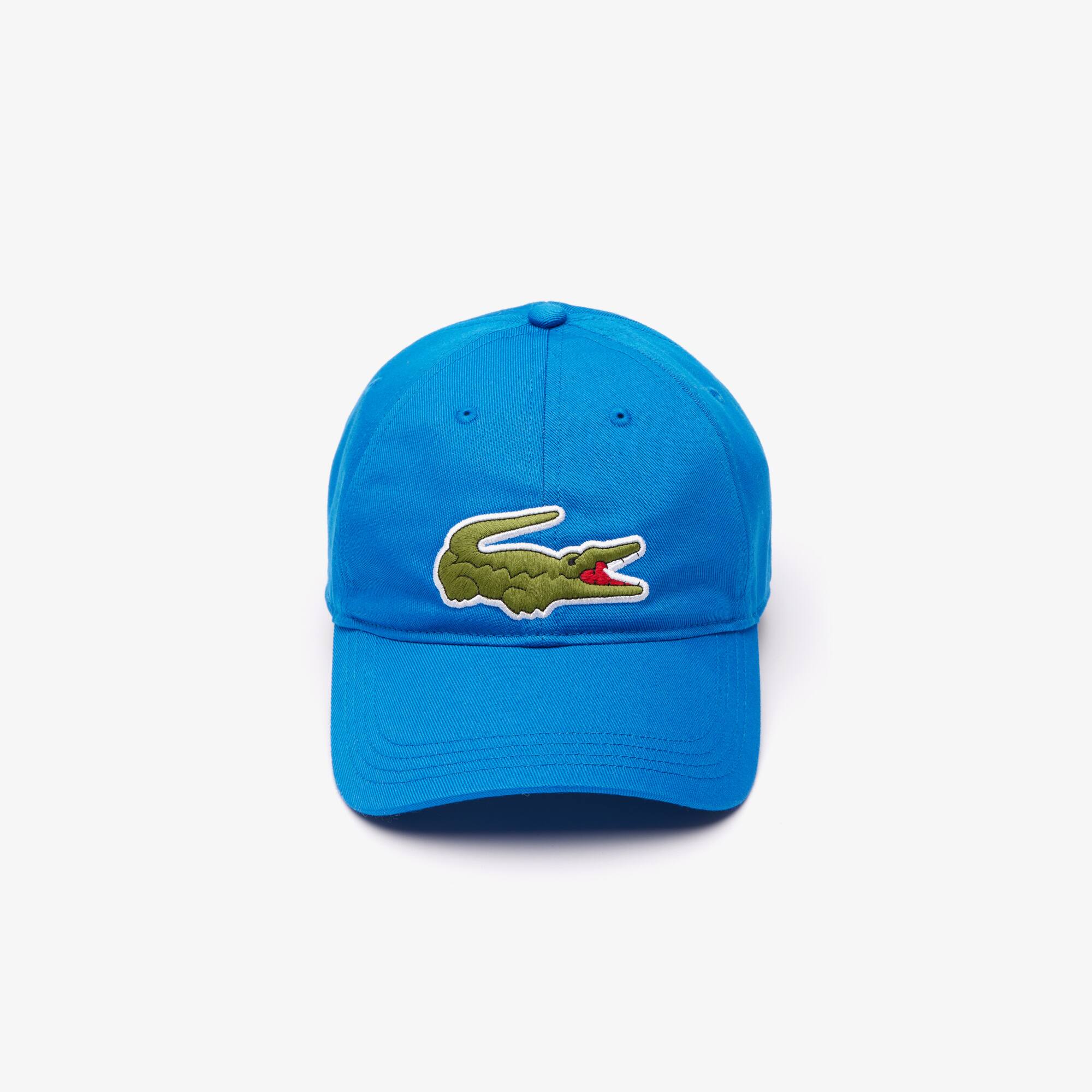 Casquette unisexe ajustable Lacoste en twill de coton biologique Chapeaux & Casquettes - Bleu - Lacoste - Unisex