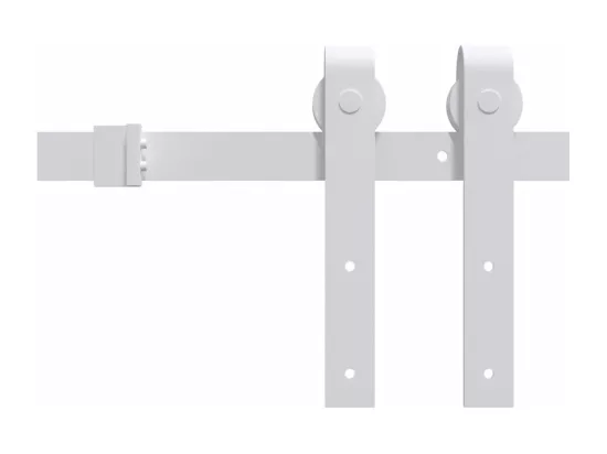 Porte coulissante et kit de quincaillerie 85x210 cm pin massif