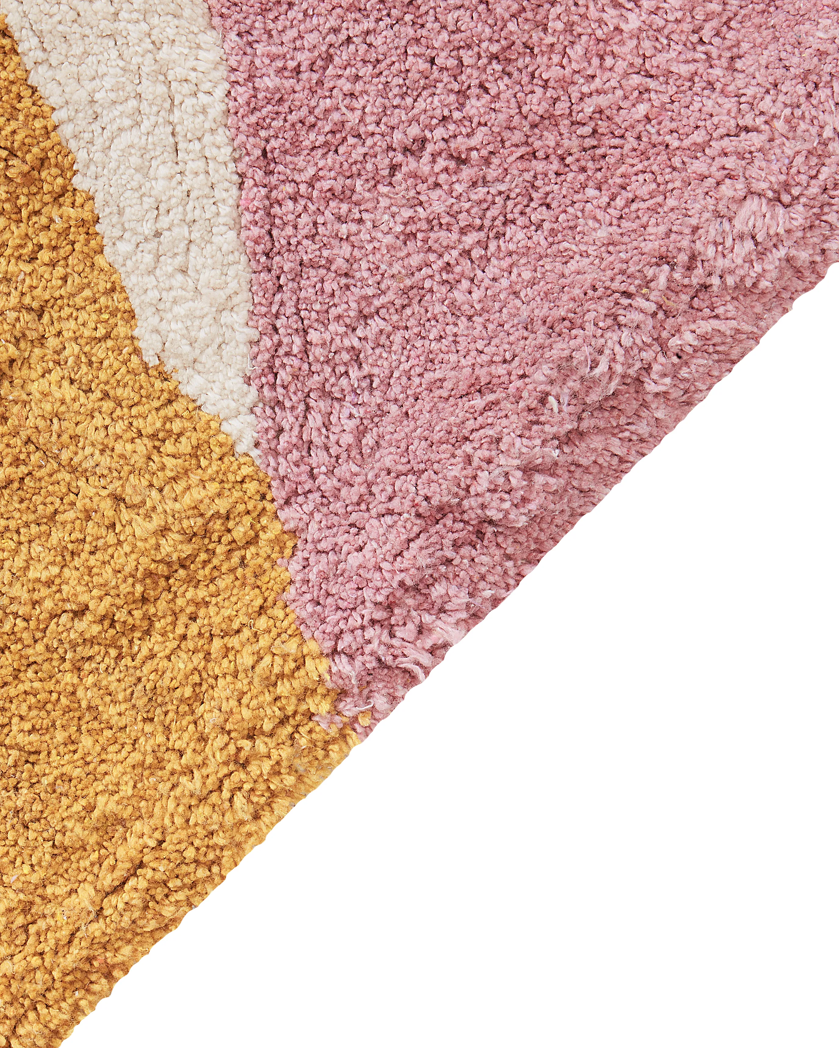 Vloerkleed XINALI Roze 140 x 200 cm Katoen