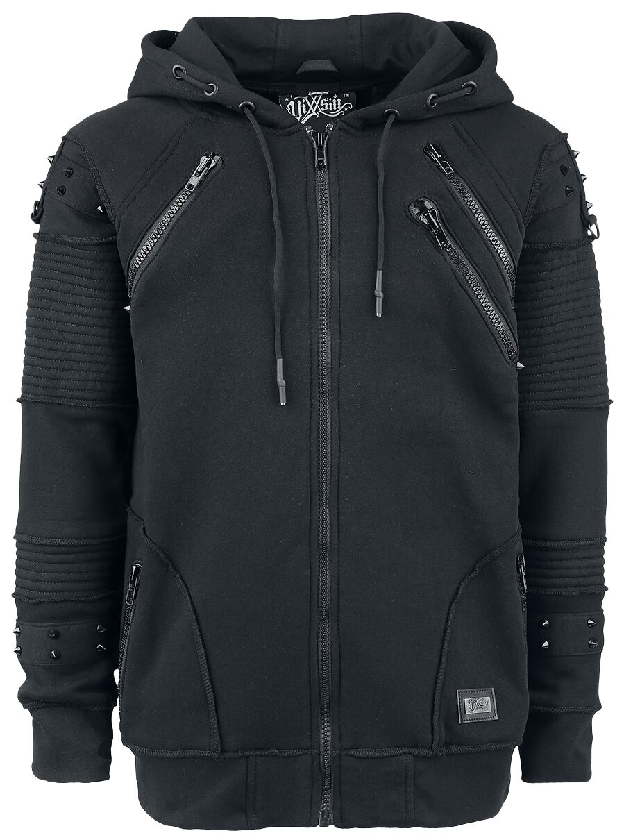 Sweat Zippé À Capuche Black Chrome | Vixxsin Sweat-shirt zippé à capuche