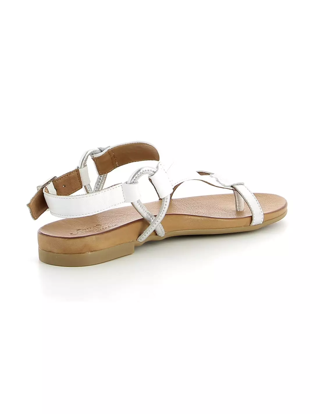 MAISON MANSA 59 - Sandales & nu-pieds Blancargent