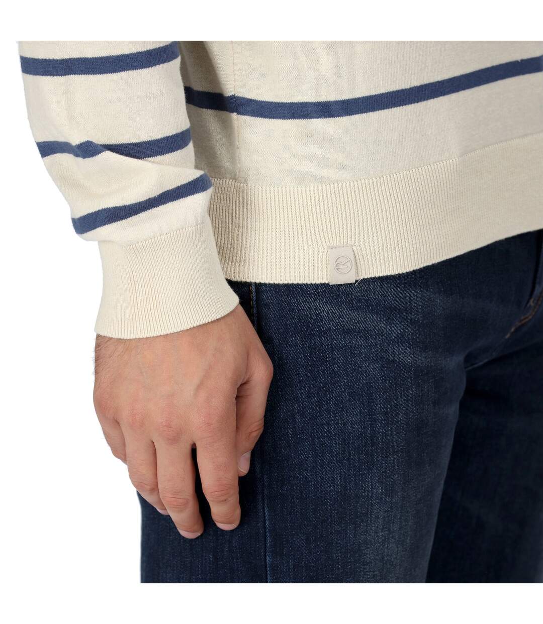 Regatta - Pull CAUTLEY - Homme (Blanc / Denim foncé) - UTRG8856