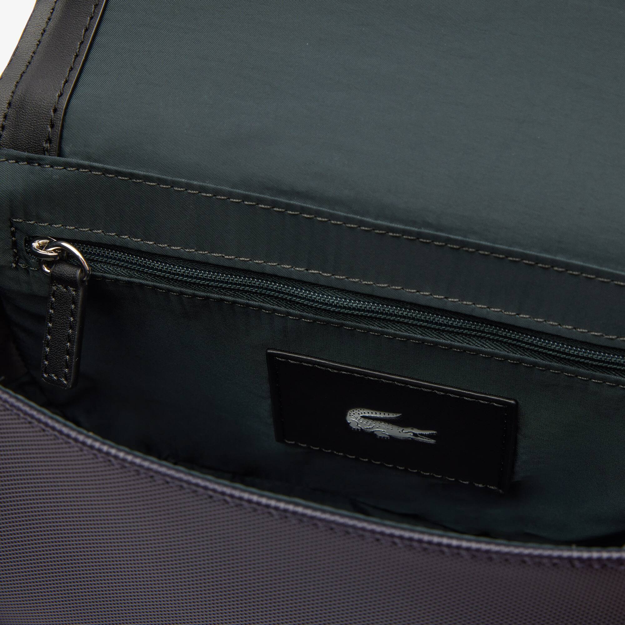 Nilly Schultertasche aus Piqué mit Klappenverschluss Crossbody Taschen - Blau - Lacoste - Damen