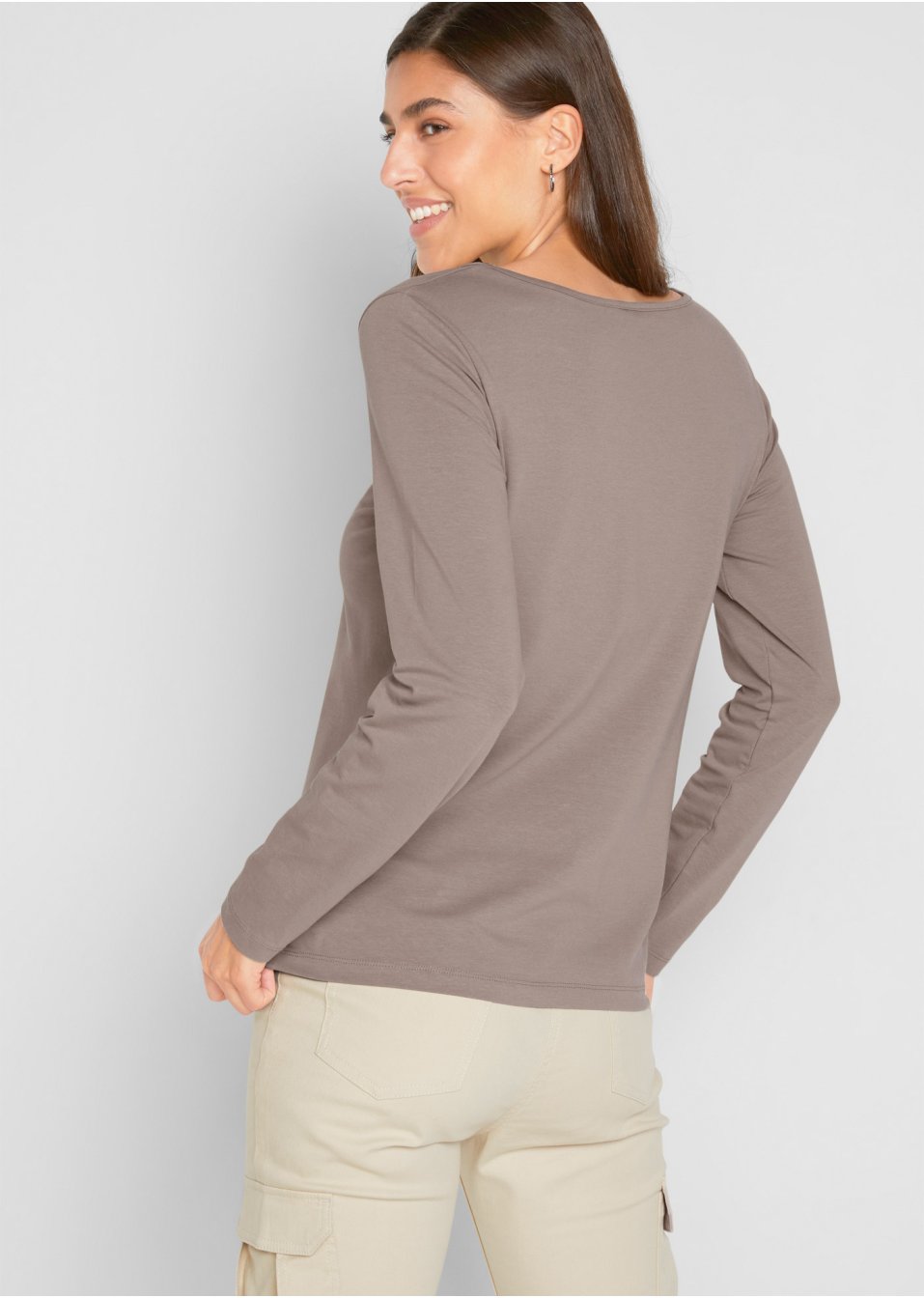Lot de 2 T-shirts manches longues à décolleté en V