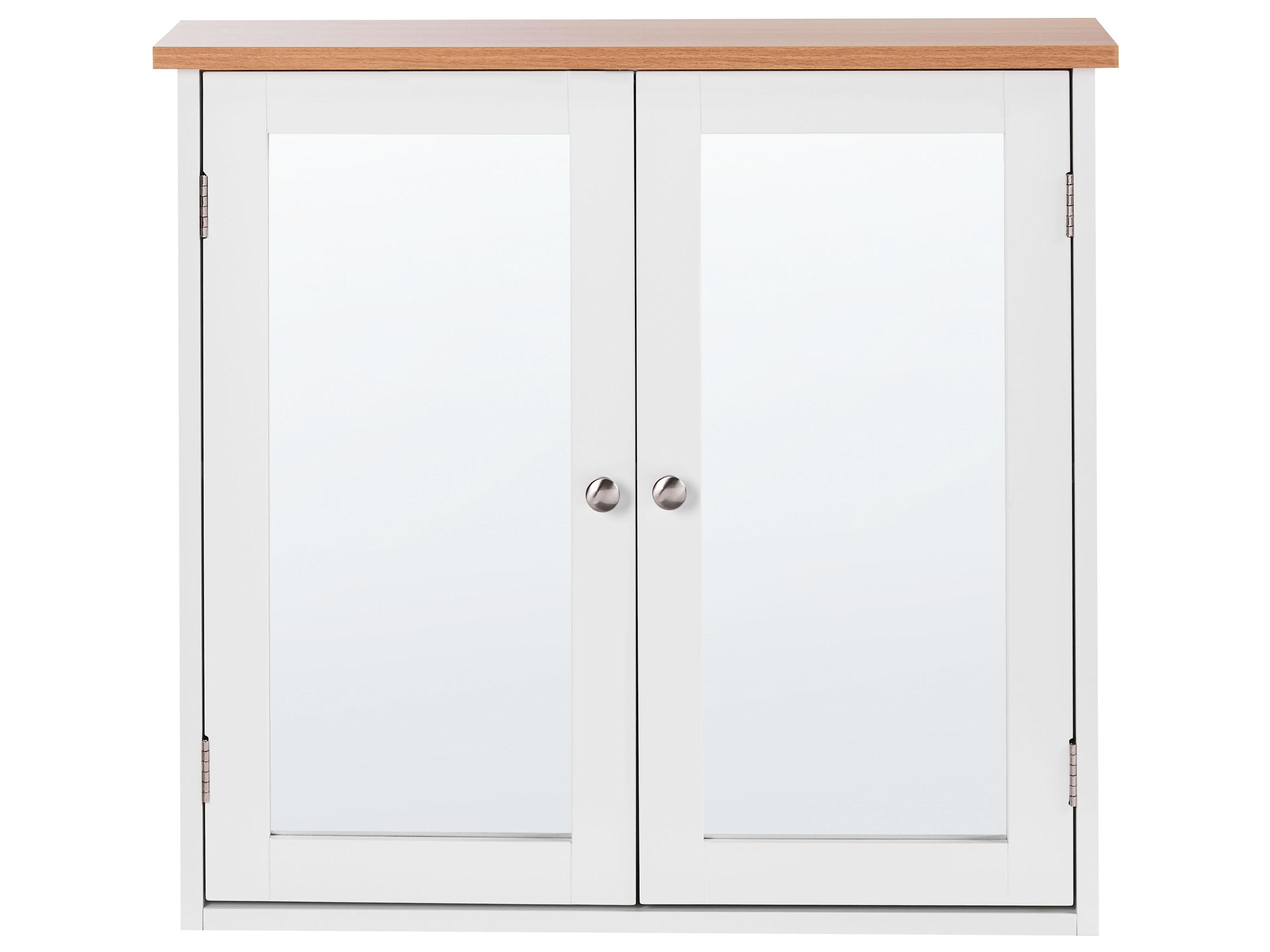 Badkamer wandkast met spiegel ALAMOS 65 cm 60 cm Wit