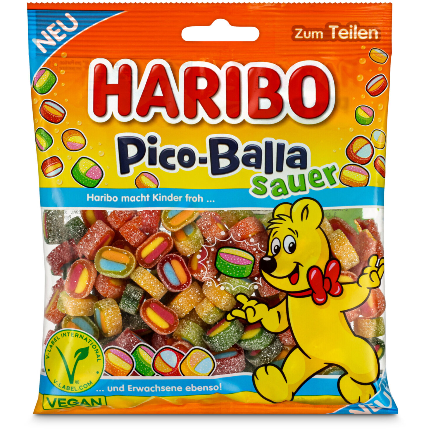 Haribo Pico Balla Sauer vegan