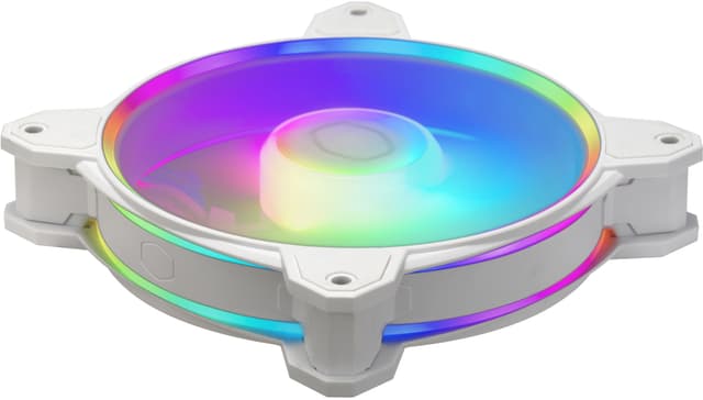 Coolermaster MasterFan MF120 Halo2 RGB PWM blæser (3-pakke, hvid)
