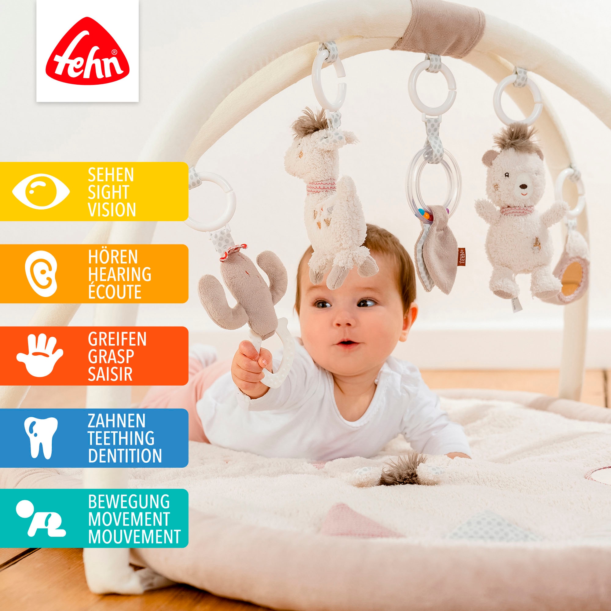 Fehn Spielbogen »Peru, 3-D-Activity-Decke« mit Krabbeldecke