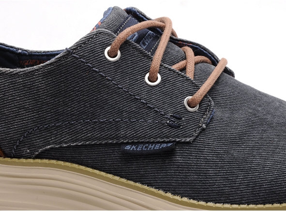 Skechers basses homme status2 65910 bleu