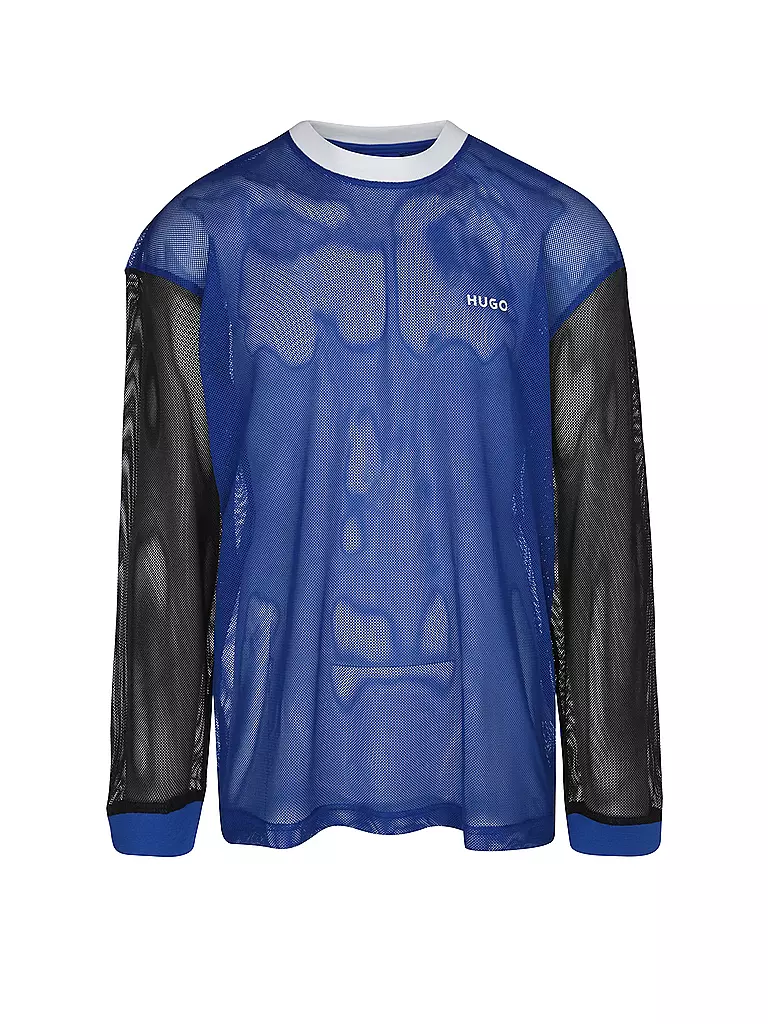 HUGO Langarmshirt NELLINGHAM blau