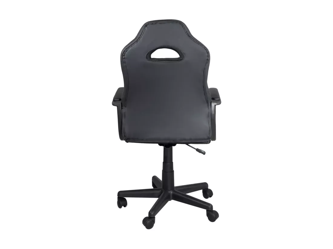 Chaise gamer junior hauteur réglable siège simili pivotant accoudoir rembourré WAN (Noir bleu)