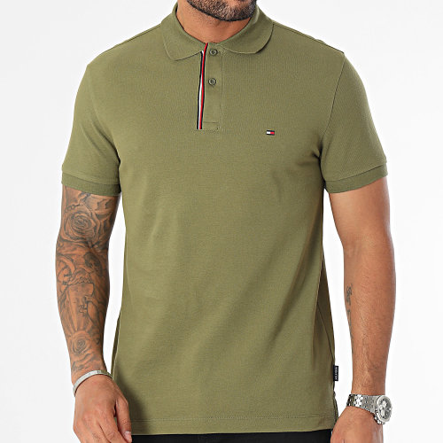 Polo Manches Courtes Essential Rwb Detail 3268 Vert Kaki