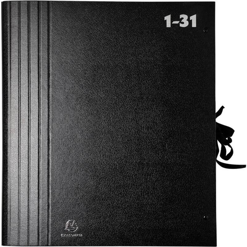 Trieur accordéon grande capacité 32 compartiments numériques - Noir
