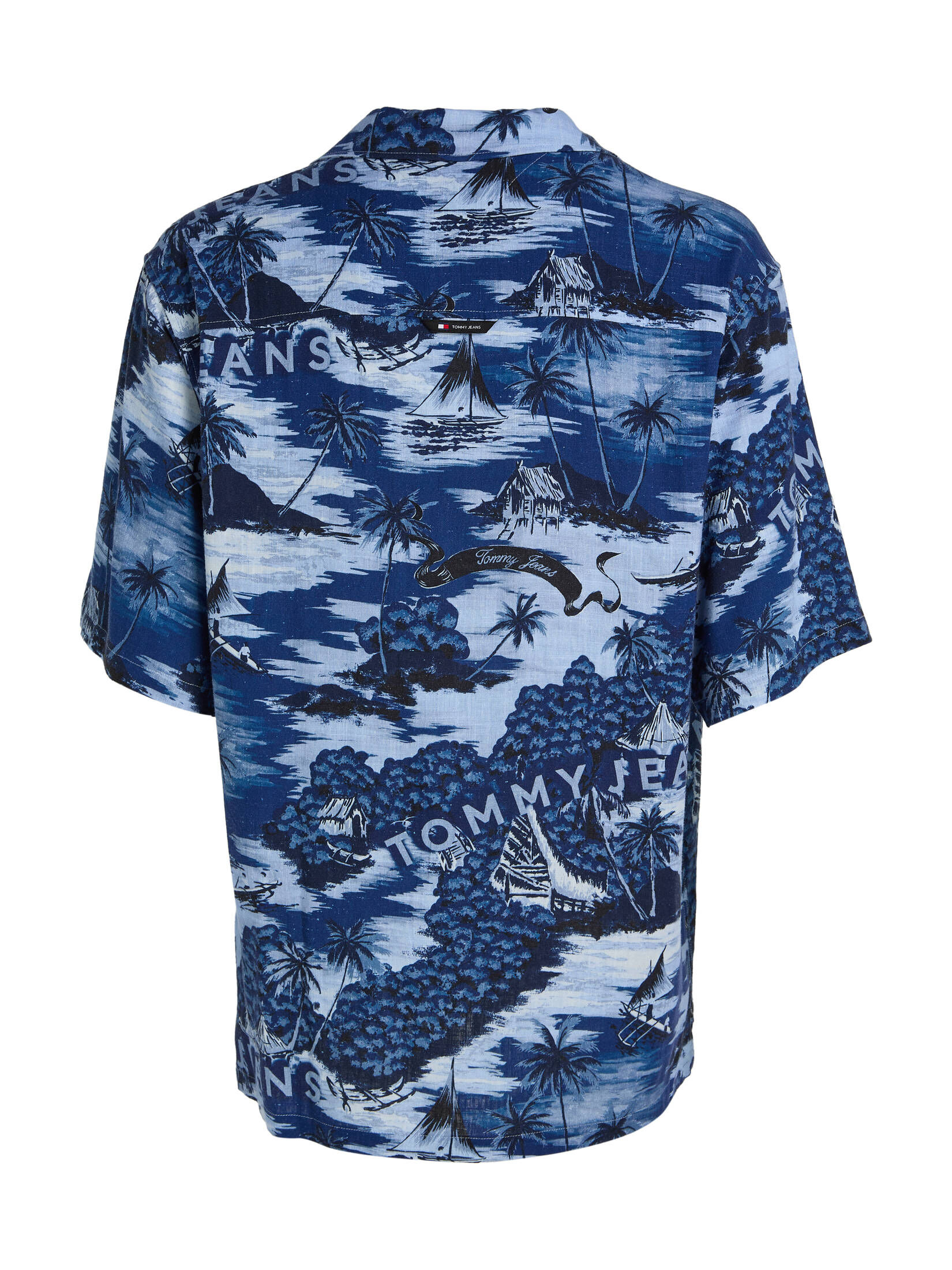 Tommy Jeans| Herren Hawaiihemd Relaxed Fit Kurzarm