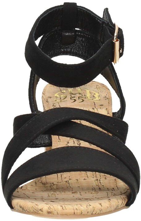 Sub55 Sandalen Hak zwart