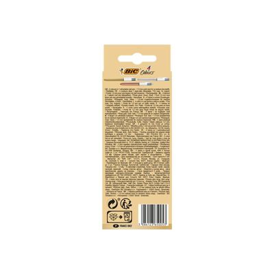 BIC 4 Couleurs - stylo bille 4 couleurs - noir, rouge, bleu, vert (pack de 3)