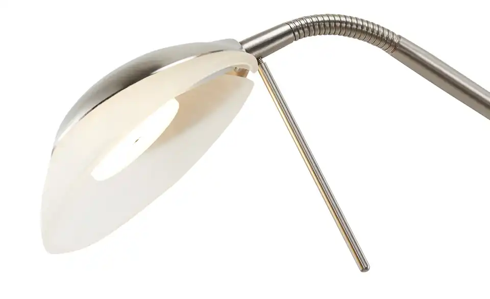 KHG LED Fluter 2-flammig matt, lackiert, silberfarben