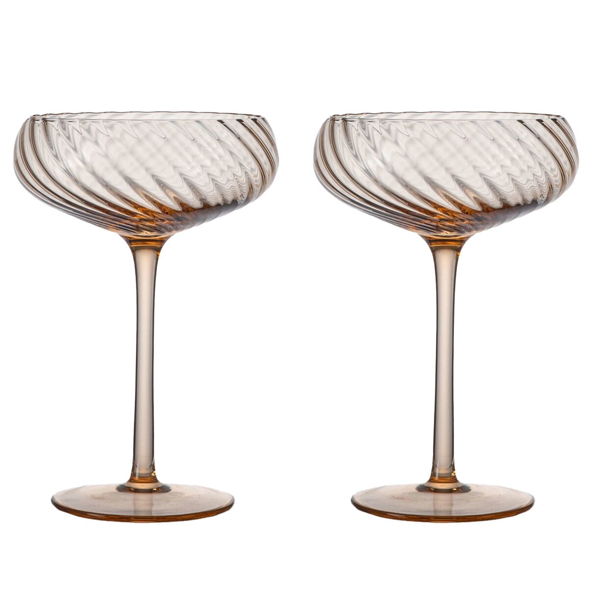 Opacity champagneglass 30 cl 2-pakning, fersken