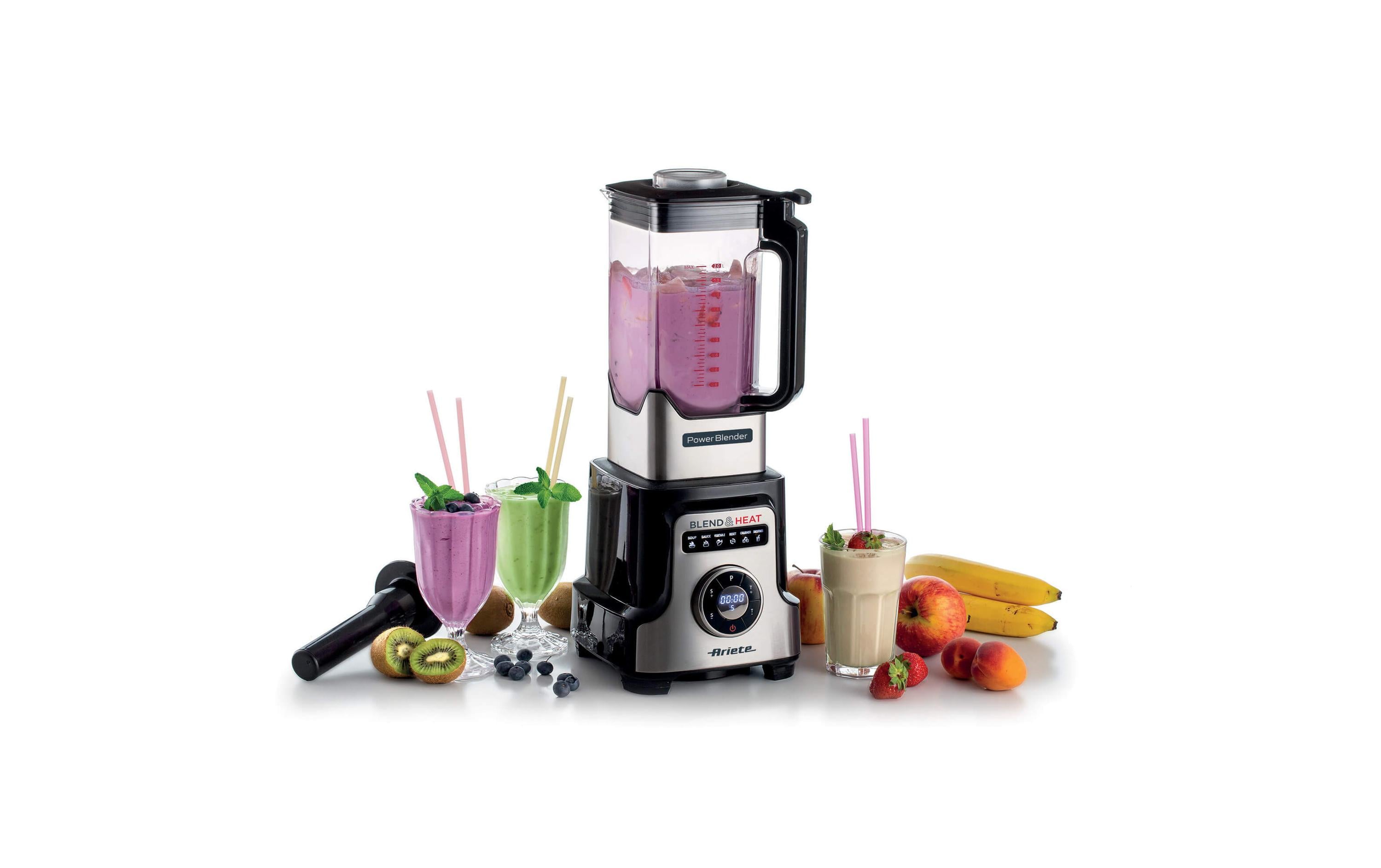Standmixer Power Blender Schwarz/Silber<br>Multifunktionaler Blender