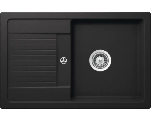 Schock Lima D-100S A spoelbak, 780 x 500 mm, nero LIMD100SAGNE