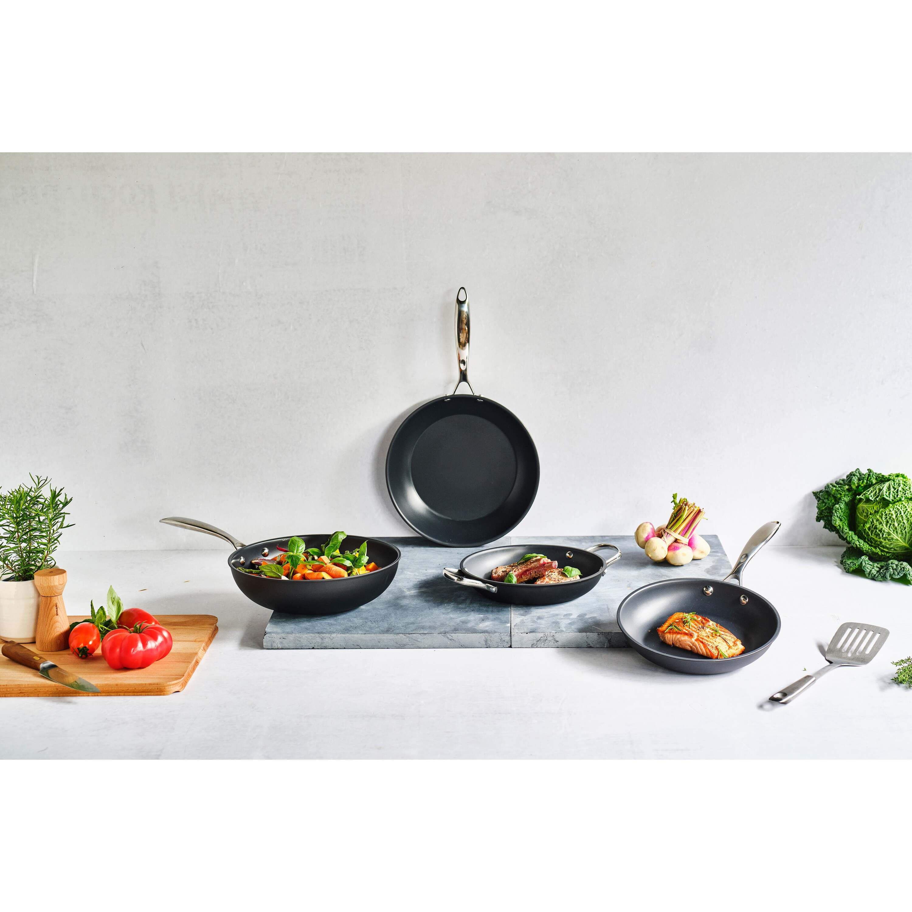 Cookinglife Koekenpannenset Revolt - Ã¸ 24 en 28 cm - PFAS Vrij