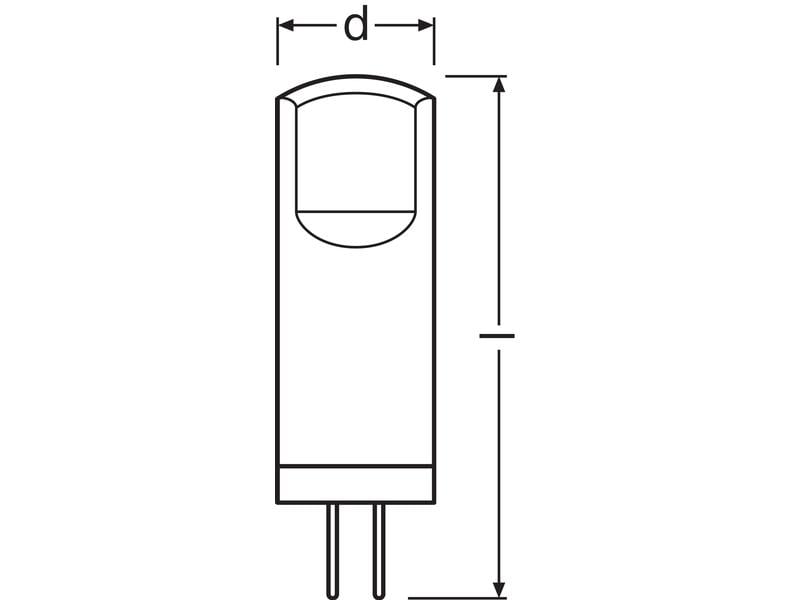 OSRAM Lampe Pin 20, 300 °, 1.8W, G4, Warmweiss LED-Lampen, klassische Kolbenform