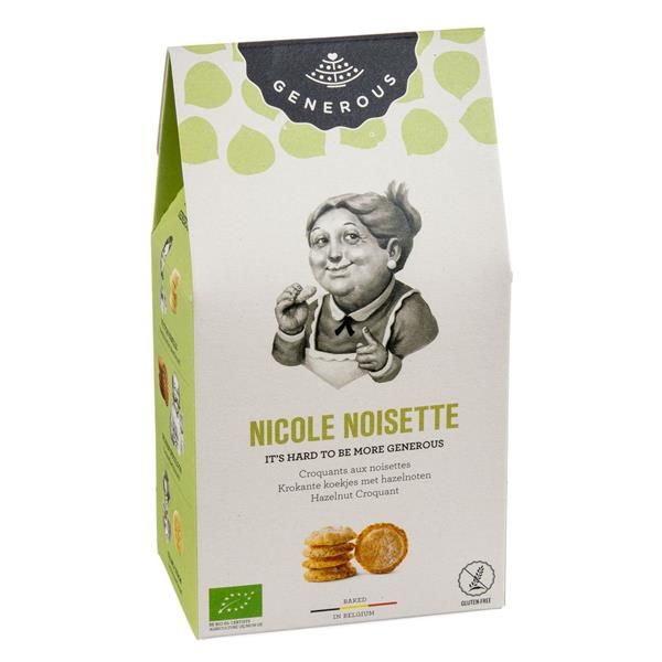 Biscoitos De Avelã Nicole Noisette Bio Sem Glúten