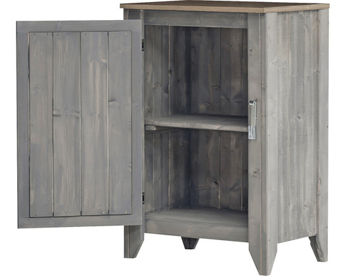 Tuinkast/buitenkeuken Konsta type 559 incl. 1 deur 60 x 60 x 88 cm lichtgrijs