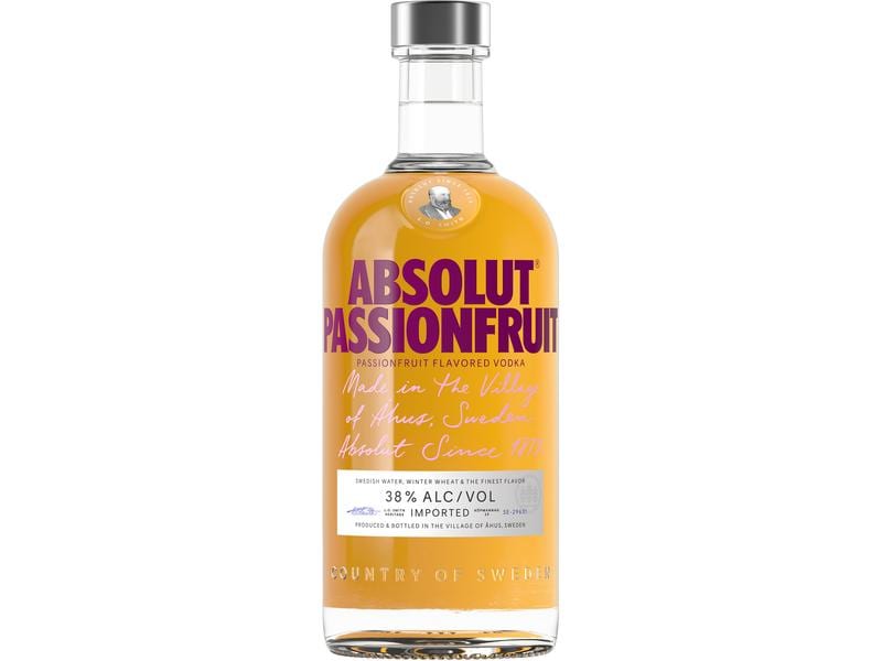 Absolut Vodka Passionfruit 0.7 l Aromatisierte Spirituose auf Getreidebasis mit Aroma von Passionsfrucht und Orangenblüte