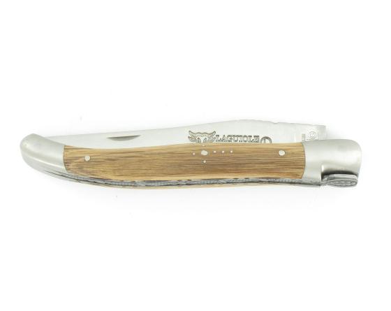 Laguiole 12 cm Feuille de Chêne - Chêne - 2 mitres Couteau de poche par Laguiole en Aubrac