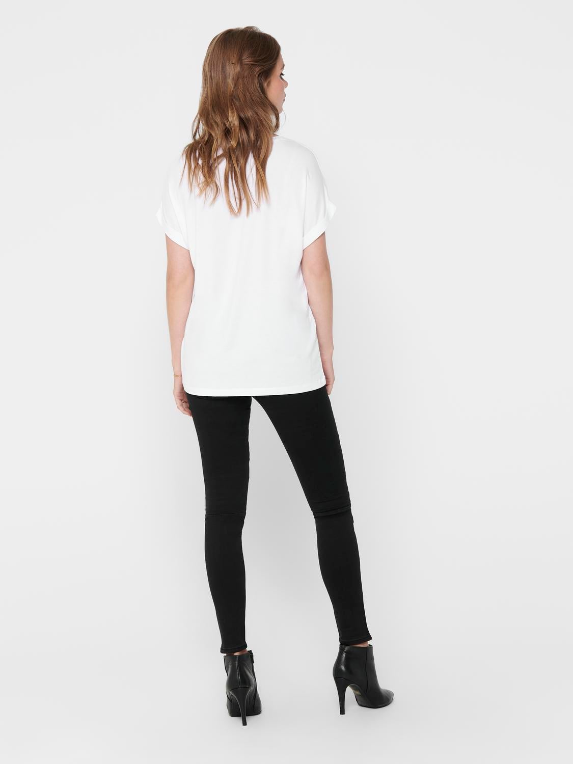 ONLMOSTER Top White
