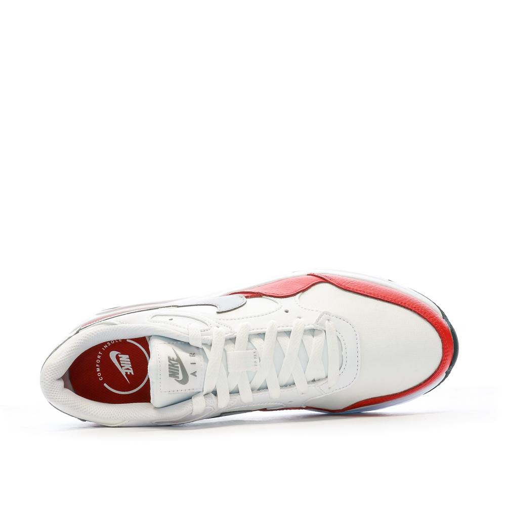 Nike Baskets Blanches/Rouge Homme Nike Air Max
