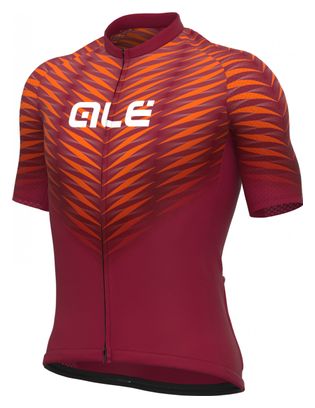 Maillot Manches Courtes Alé Thorn Bordeaux