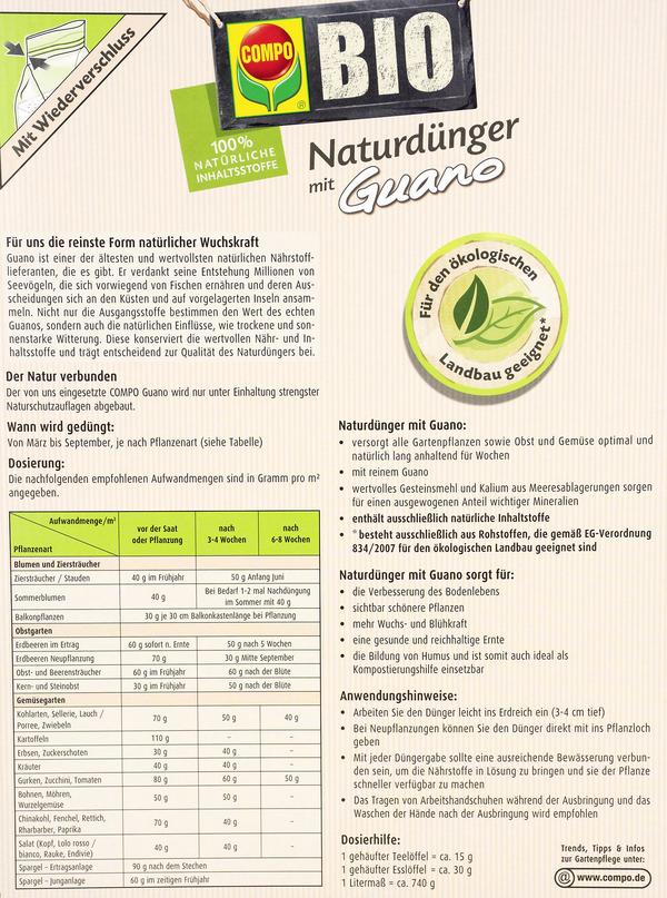 COMPO BIO Naturdünger mit Guano